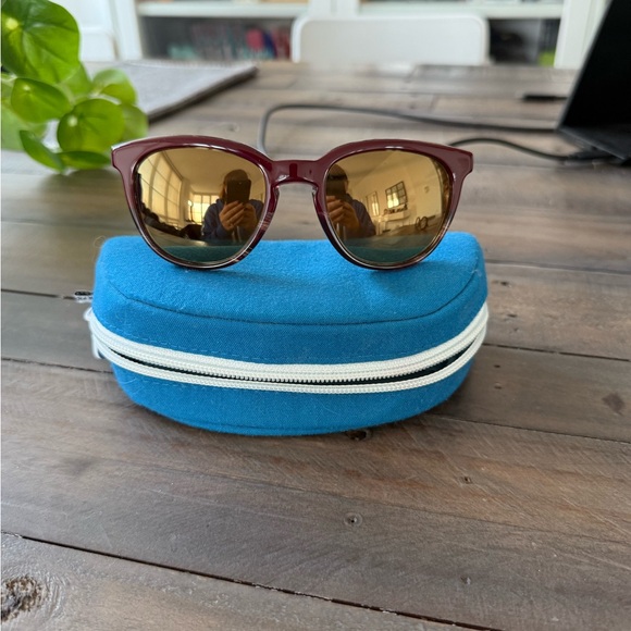 Oliver Peoples Beech Frame Mirror Sunglasses